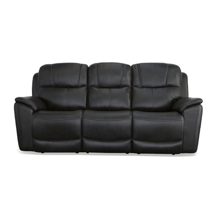 Crew - Power Reclining Sofa With Power Headrests & Lumbar - Black