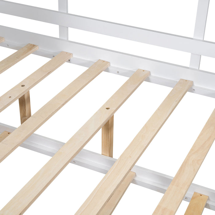 Modern Design House Bed With Storage Shelf