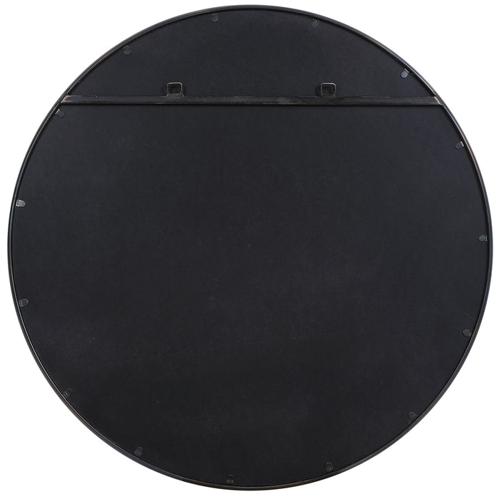 Cyra - Round Mirror - Black