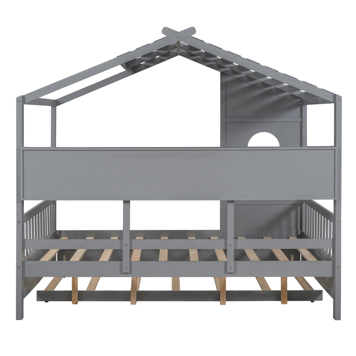Modern Design House Bed With Storage Shelf
