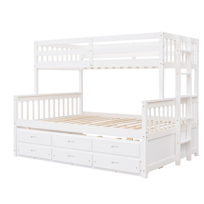 Bunk Bed With Twin Size Trundle And Drawers