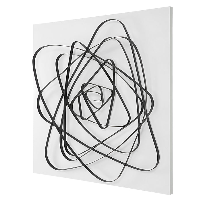 Nucleus - Metal Modern Wall Decor - Black