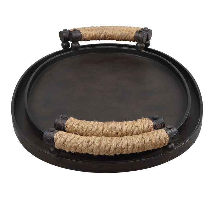 Viggo - Bronze Trays (Set of 2)