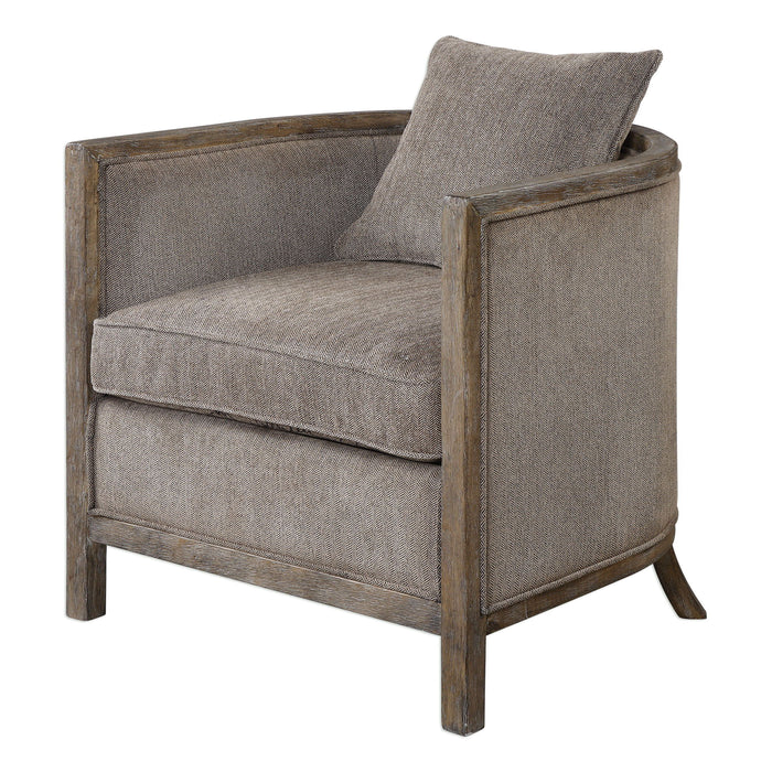 Viaggio - Chenille Accent Chair - Gray