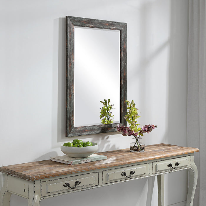 Owenby - Rustic Mirror - Silver & Bronze