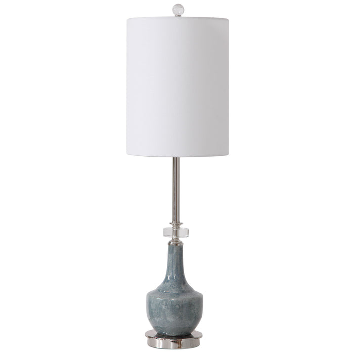 Piers - Mottled Buffet Lamp - Blue