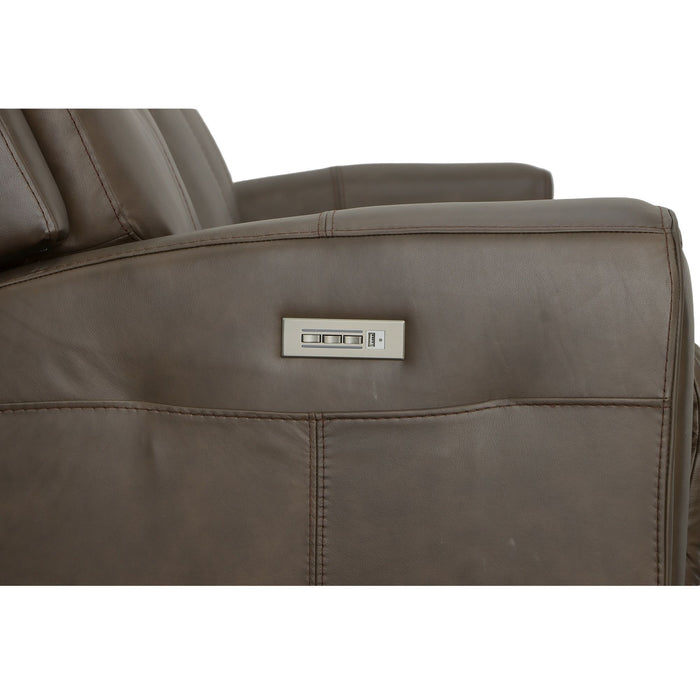 Barnett - Power Reclining Sofa with Power Headrests & Lumbar