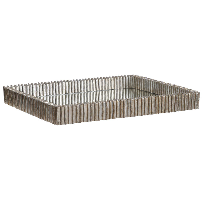 Talmage - Mirrored Tray - Silver