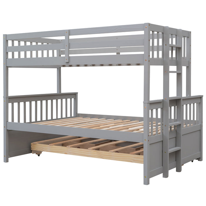 Bunk Bed With Twin Size Trundle And Drawers