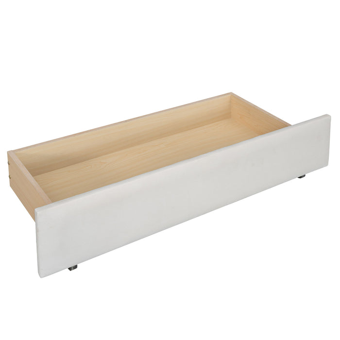 Upholstered Daybed, Wood Slat Support