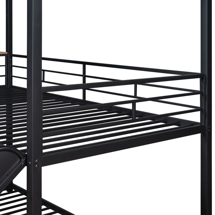 Metal Bunk Bed, Metal Housebed With Slide