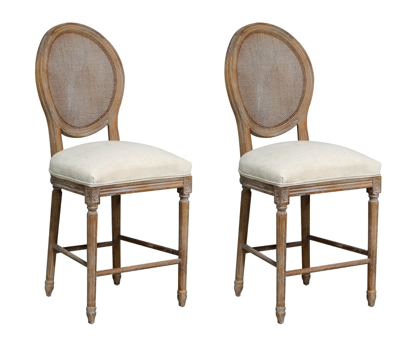 Salerno - Barstool (Set of 2) - Brown