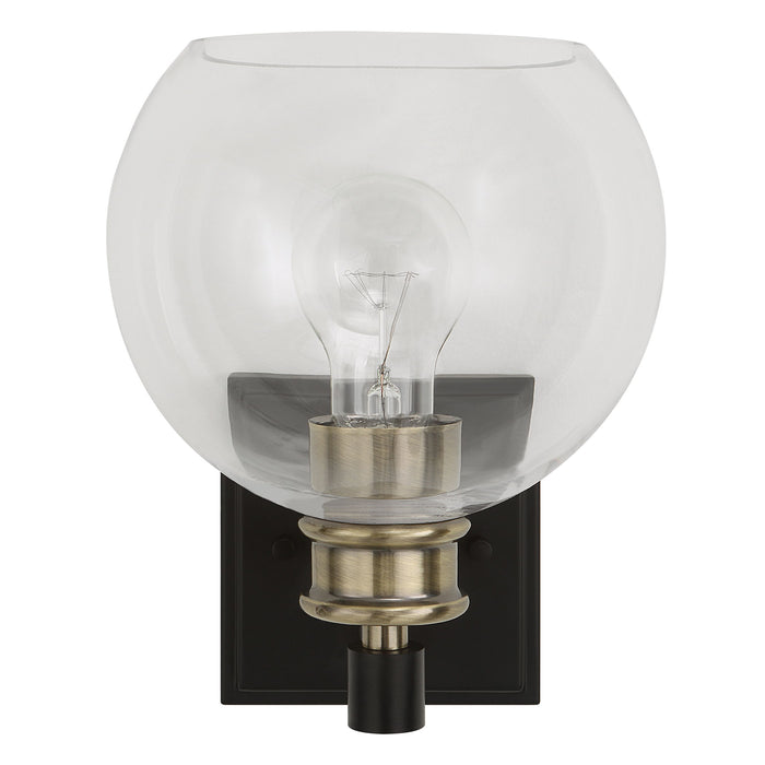 Kent - Edison 1 Light Sconce - Black