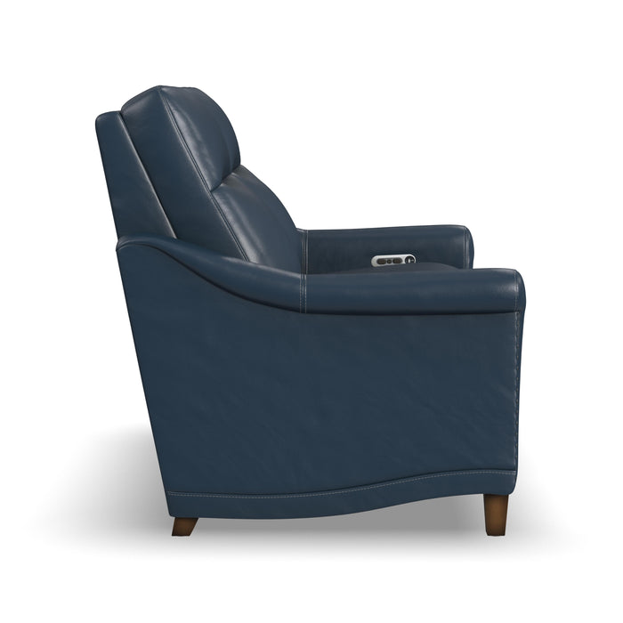 Elizabeth - Power Reclining Loveseat with Power Headrests - Blue