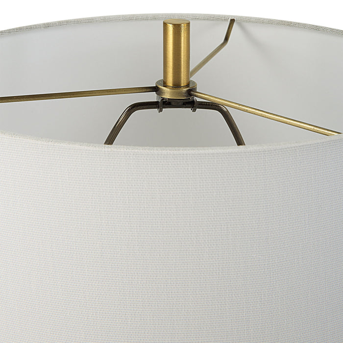 Kendari - Rope & Rattan Table Lamp - Yellow