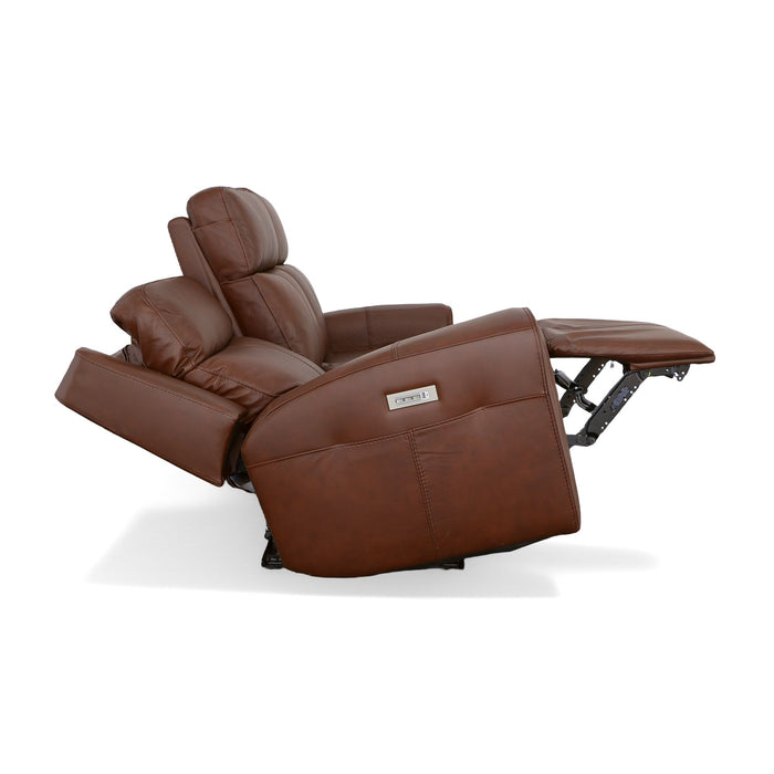 Barnett - Power Reclining Sofa with Power Headrests & Lumbar