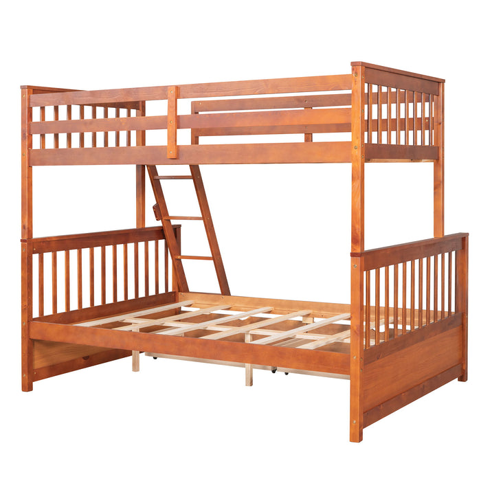 Bunk Bed With Ladders And 2 Storage Drawers