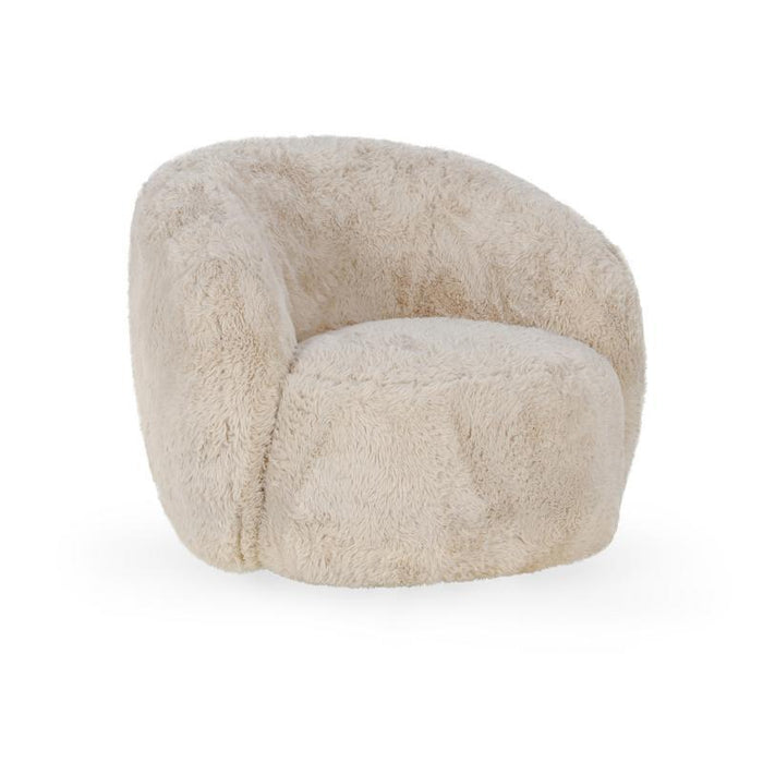 Adley - Plush Swivel Accent Chair - Sand