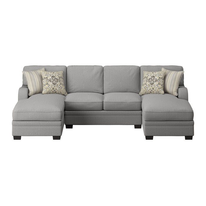 Analiese - U-Shaped Sectional - Dove Gray