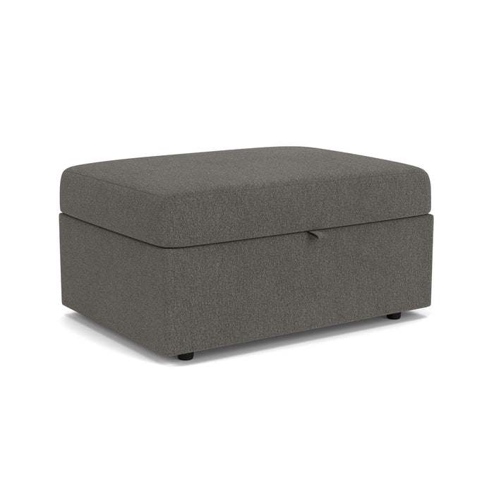 Sky - Storage Ottoman - Pearl Silver