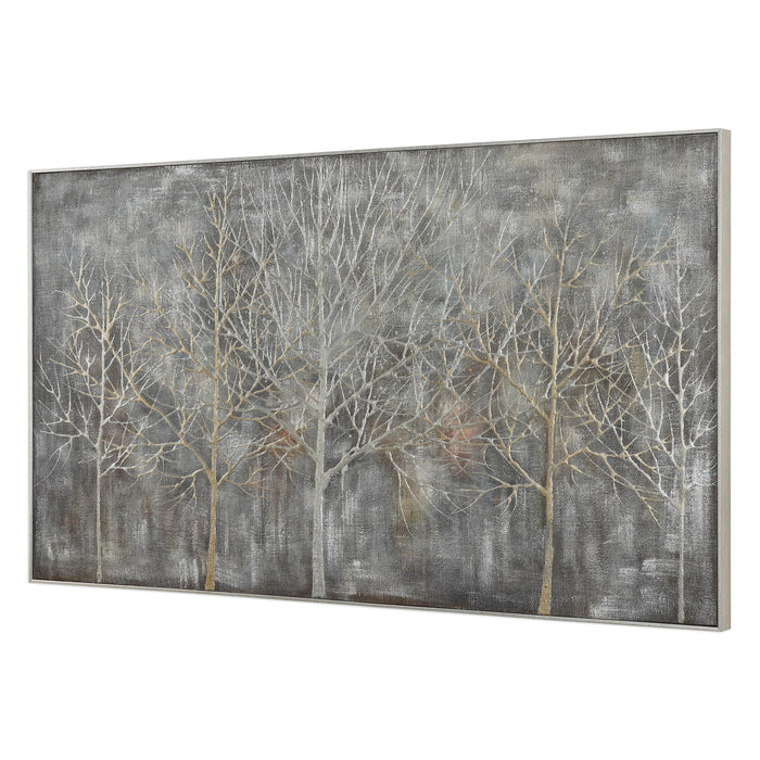 Parkview - Landscape Art - Pearl Silver