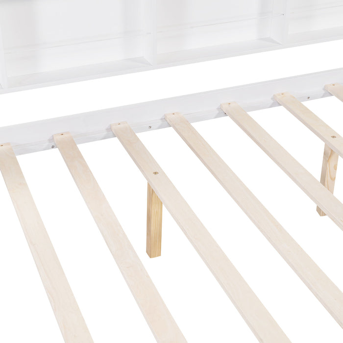 House Bed With Trundle, Kids Bed With Shelf
