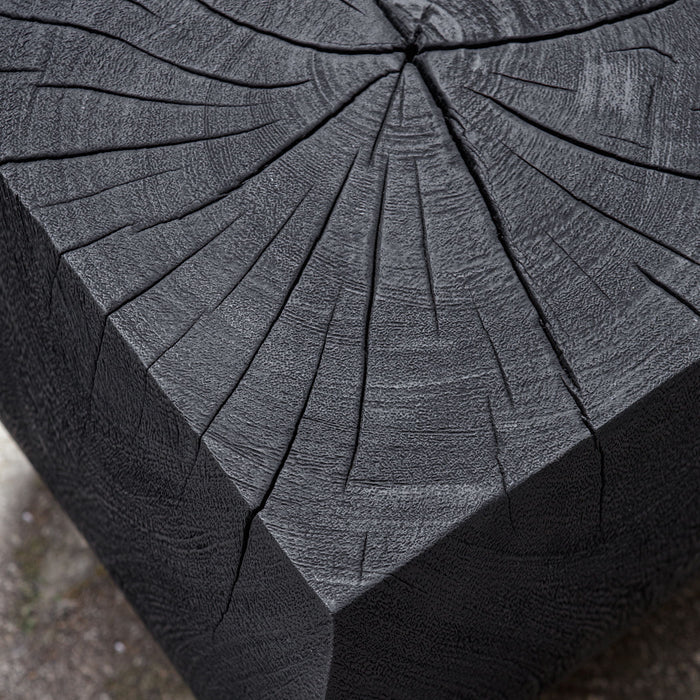 Grove - Black Wooden Accent Stool