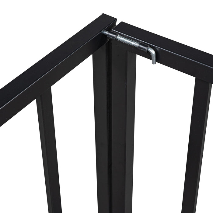 Metal Floor Bed Frame With Fence And Door