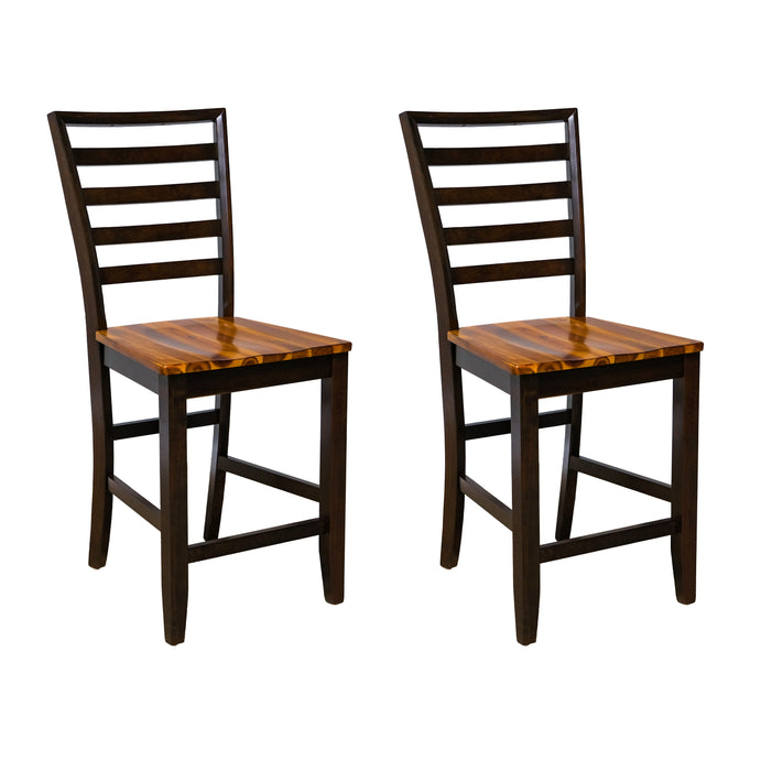 Melissa - Barstool (Set of 2) - Caramel & Burnt Sugar