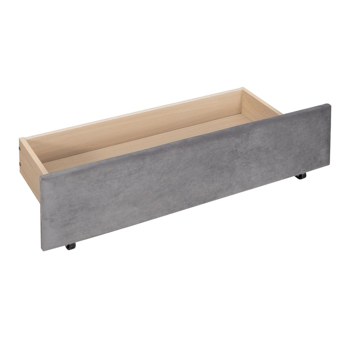 Upholstered Daybed, Wood Slat Support