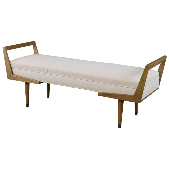 Waylon - Modern Bench - Ivory