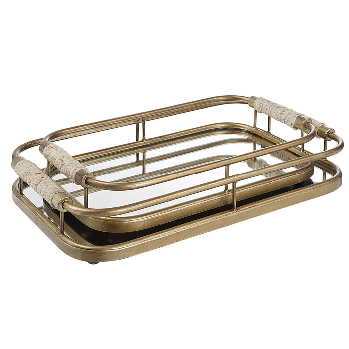 Rosea - Trays (Set of 2) - Brushed Gold