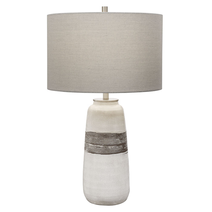 Comanche - Crackle Table Lamp - White