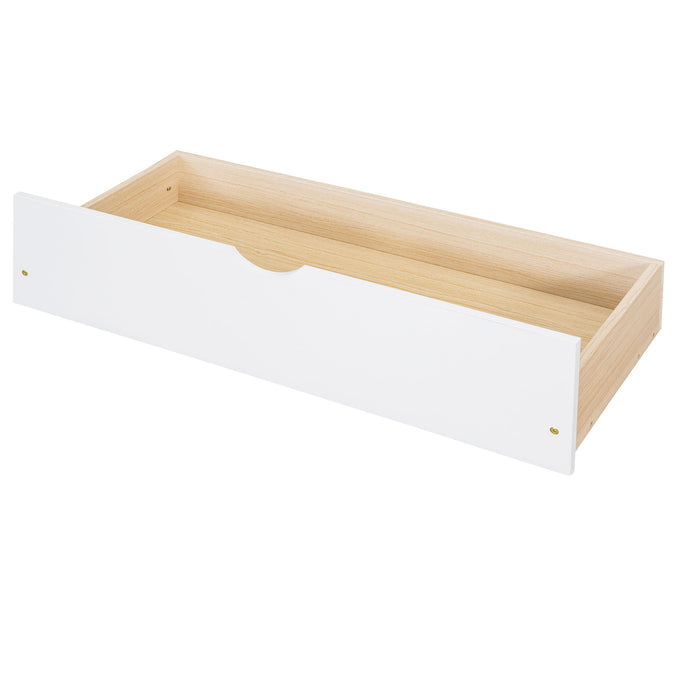 Bunk Bed With Ladders And 2 Storage Drawers