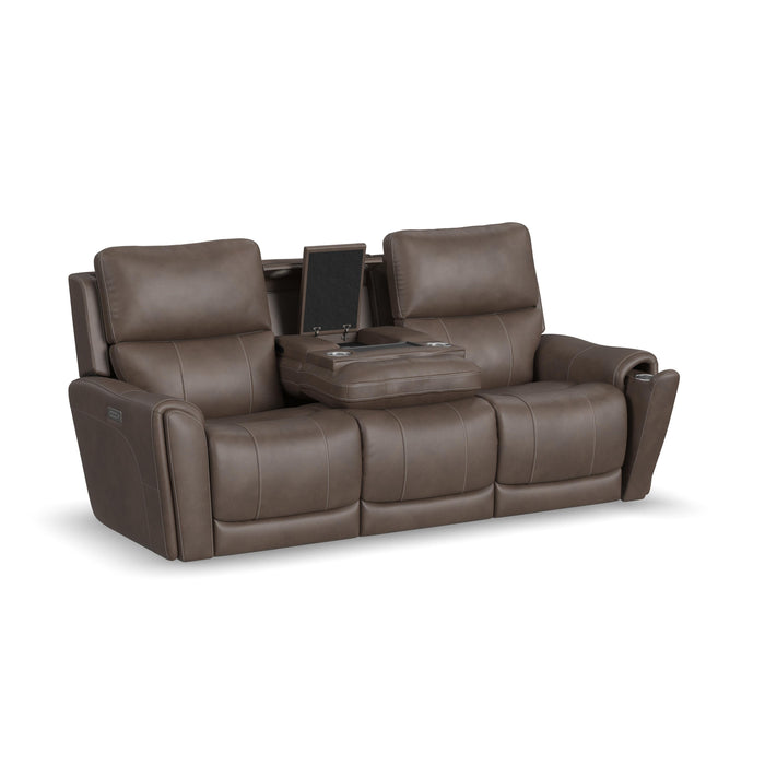 Carter - Power Reclining Sofa With Console & Power Headrests & Lumbar