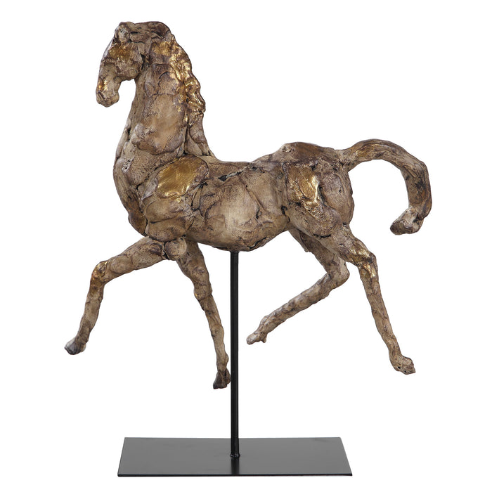 Caballo - Dorado Horse Sculpture - Gold