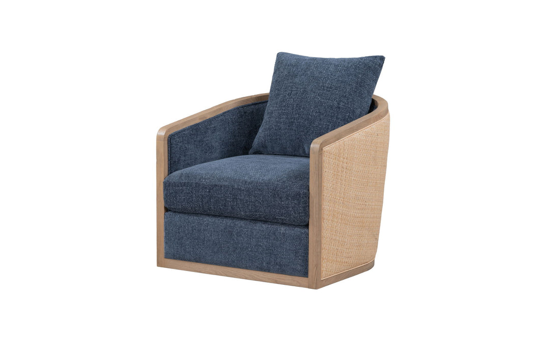 Bahama - Swivel Accent Chair - Estate Blue