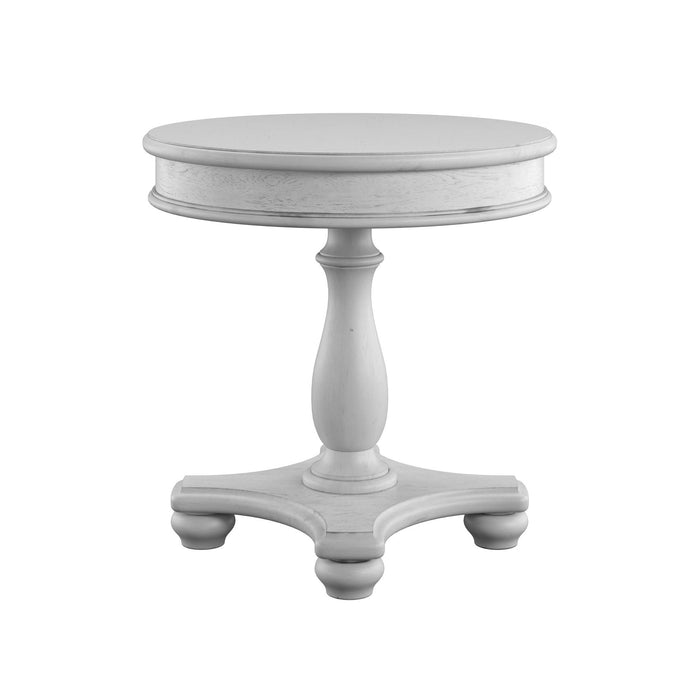 New Haven - Round End Table - Oyster Shell