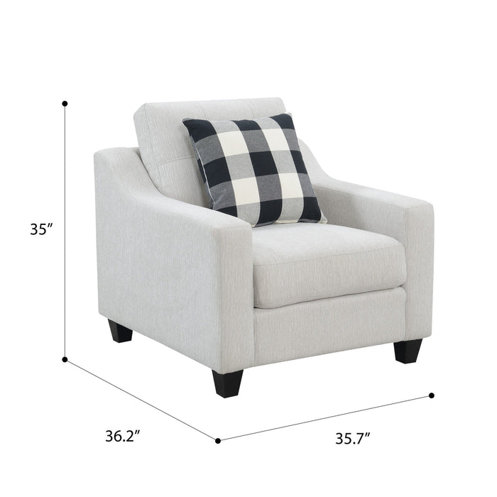 Darcey - Accent Chair - White