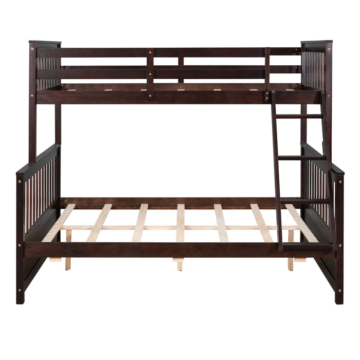 Bunk Bed With Ladders And 2 Storage Drawers