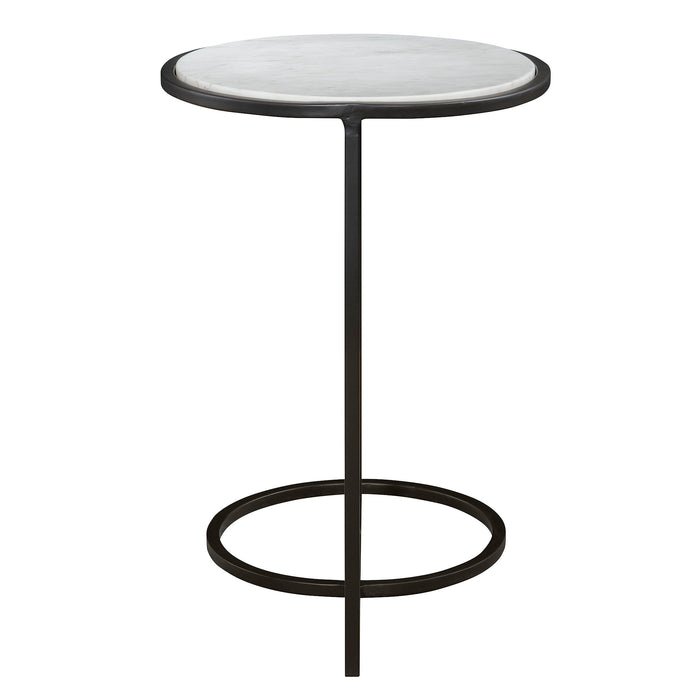 Twofold - White Marble Accent Table