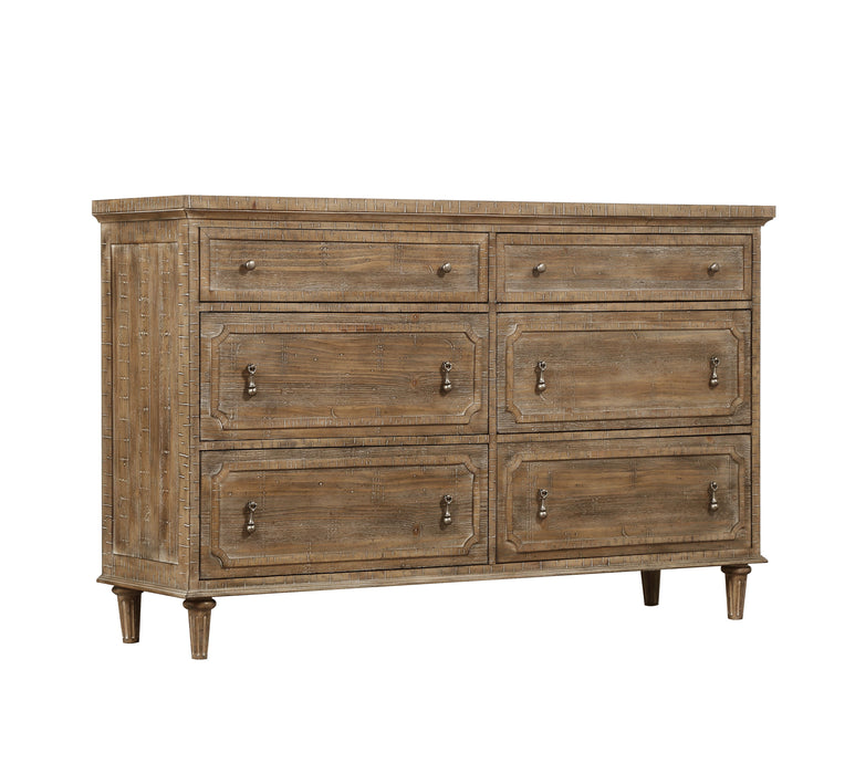 Interlude - 6-Drawer Dresser - Sandstone Buff