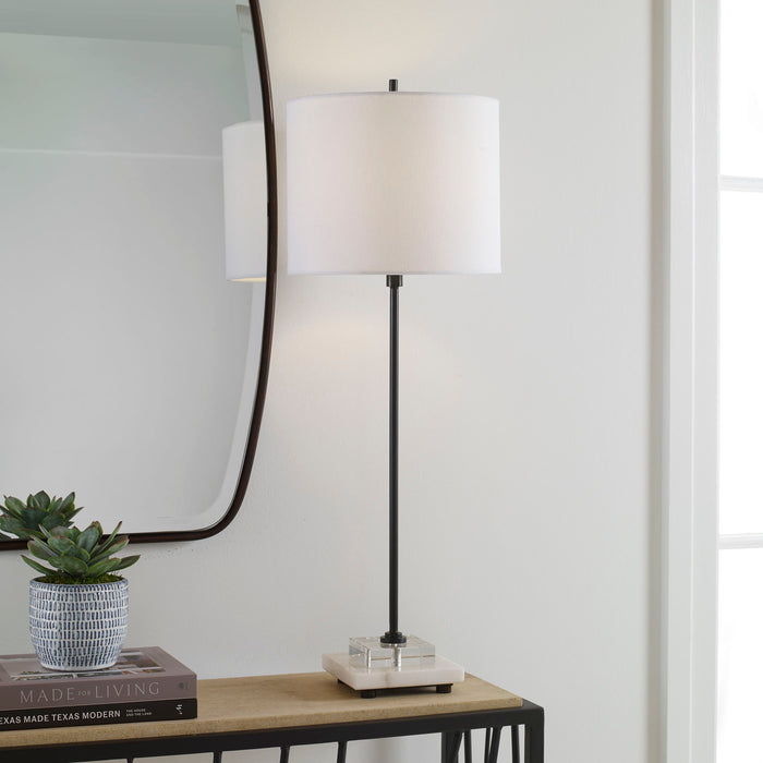 Ciara - Sleek Buffet Lamp - Black