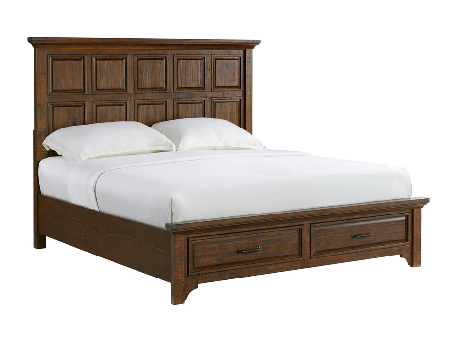 Vista Canyon - Queen Storage Bed - Burnt Umber