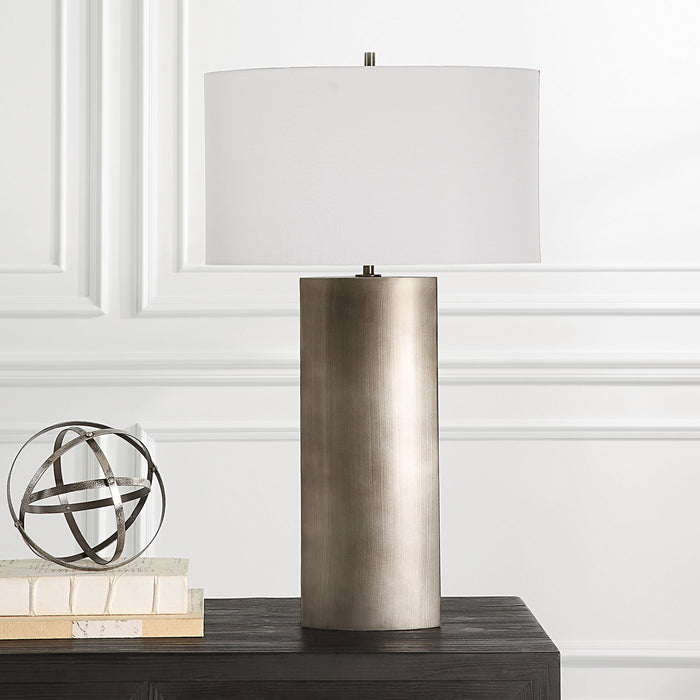 V-Groove - Modern Table Lamp - Dark Gray