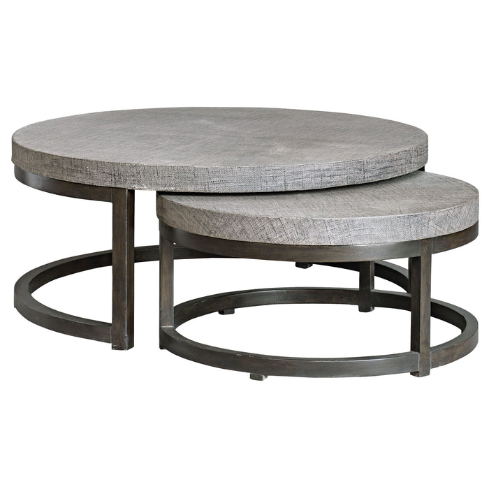 Aiyara - Nesting Tables (Set of 2) - Gray