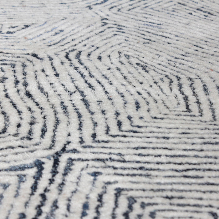 Maze - 5 X 8 Rug - Blue