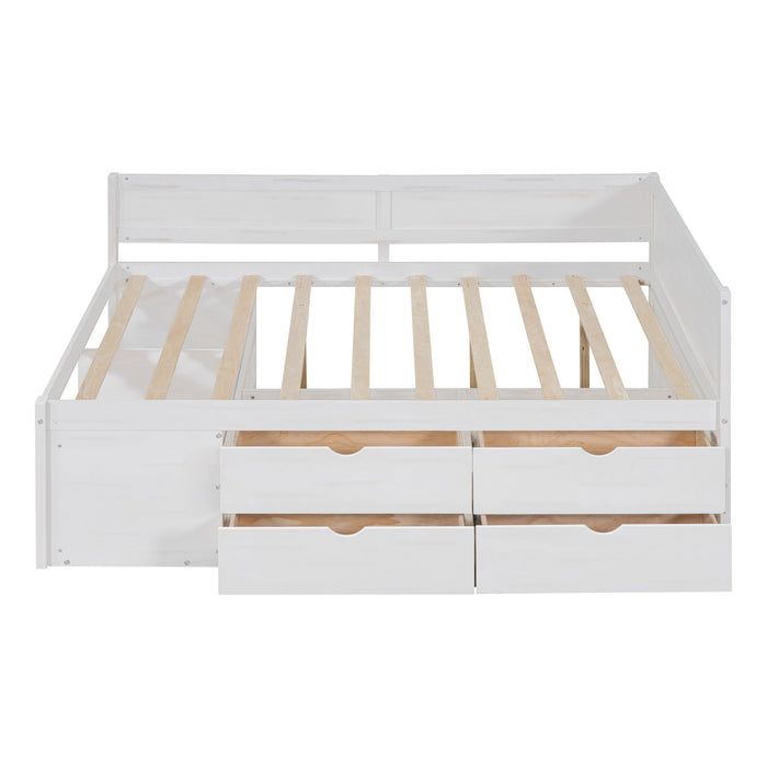 Daybed With Drawers And Shelves
