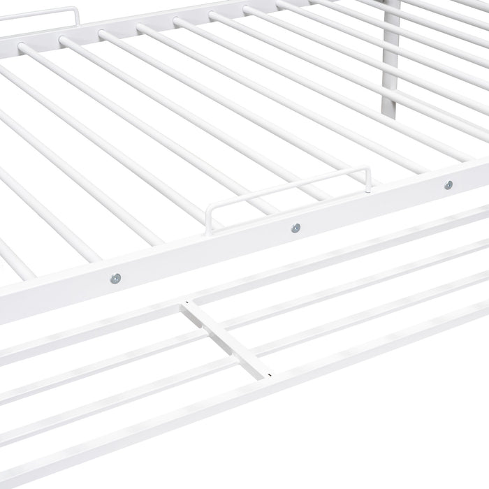 Metal Bunk Bed & Shelf And Guardrails