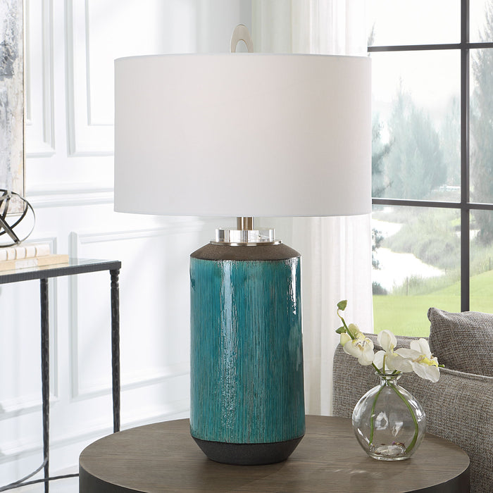 Maui - Aqua Blue Table Lamp